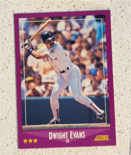 1988 Score #65 Dwight Evans — front
