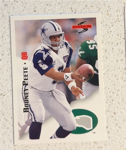 1995 Score #172 Rodney Peete — front