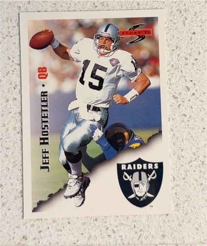 1995 Score #105 Jeff Hostetler — front