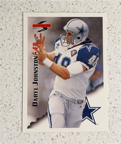 1995 Score #37 Daryl Johnston Dallas Cowboys — front
