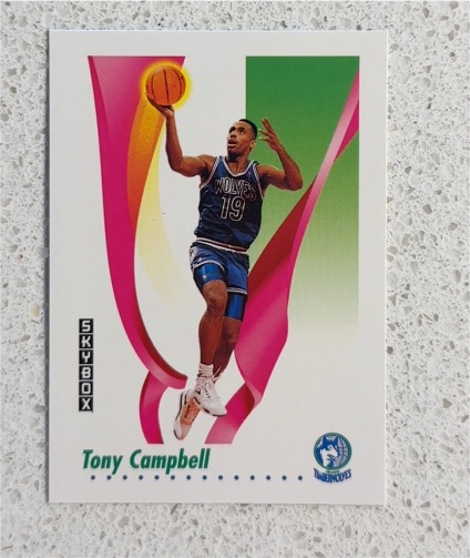 1991-92 Skybox #168 Tony Campbell — front