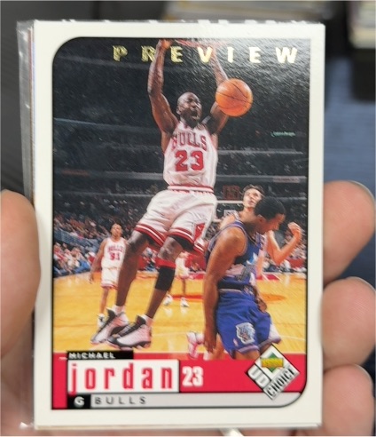 1998-99 Upper Deck UD Choice Preview #23 Michael Jordan — front