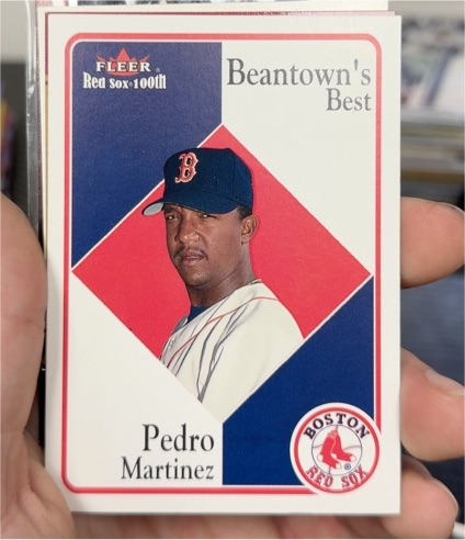 2001 Fleer Red Sox 100th #83 Pedro Martinez Beantown's Best Boston Red Sox — front