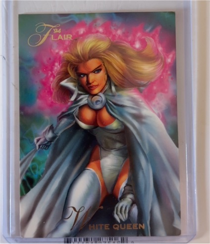 1994 Flair Marvel Annual #38 Emma Frost White Queen — front