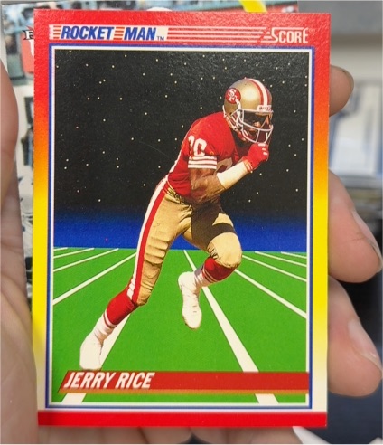 1990 Score Rocket Man #556 Jerry Rice — front