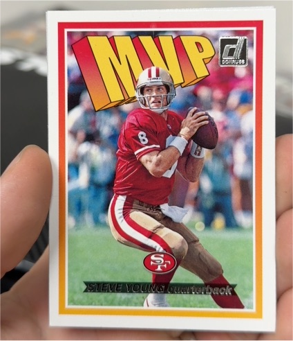 2018 Donruss MVP #MVP-8 Steve Young — front