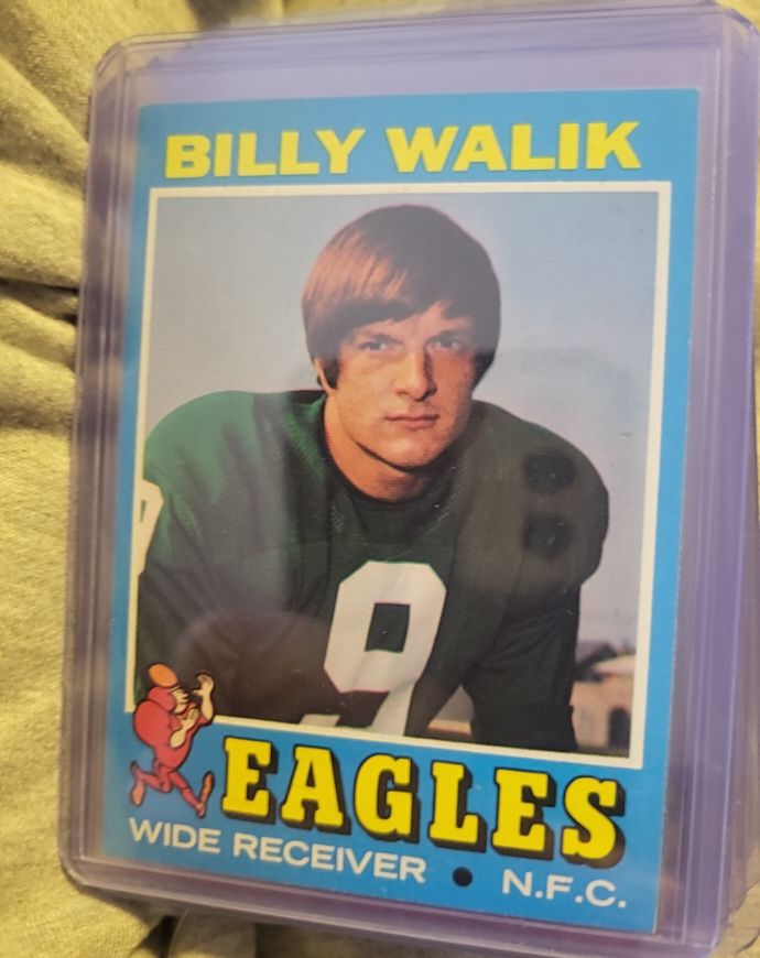 1971 Topps #23 Billy Walik Philadelphia Eagles — front