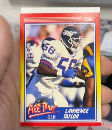 1990 Score #571 Lawrence Taylor — front
