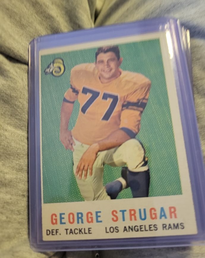 1959 Topps Football #121 George Strugar — front