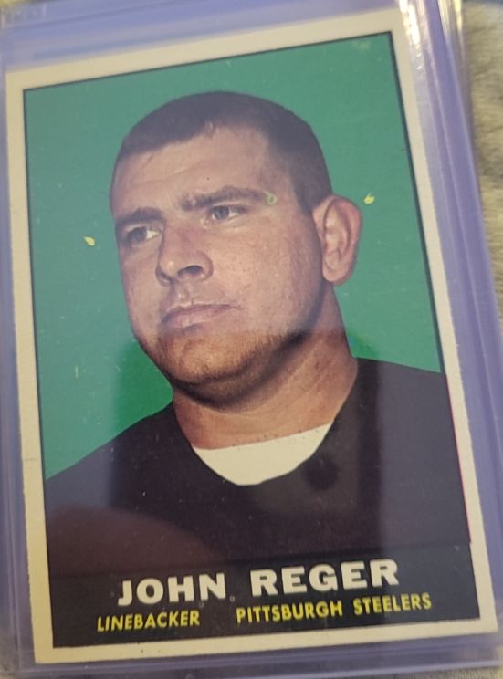 1961 Topps Football #110 John Reger — front