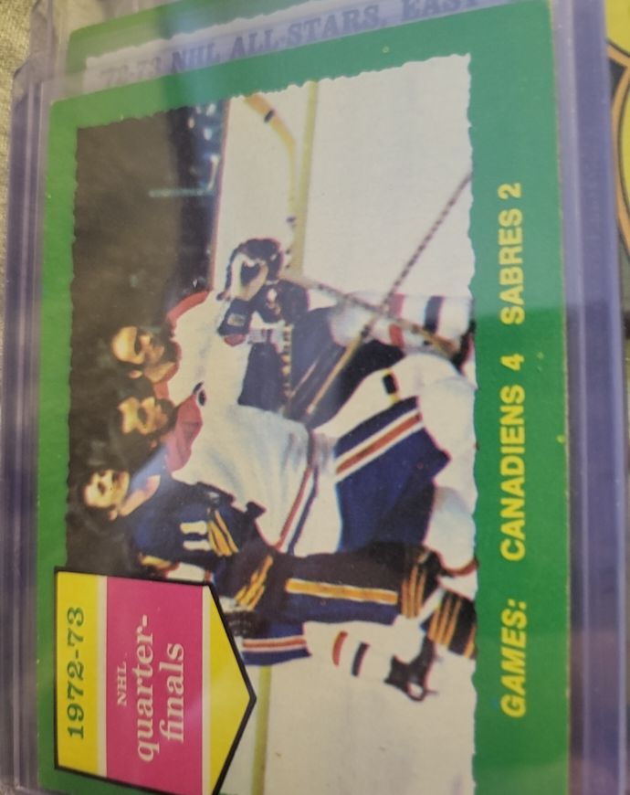 1973-74 Topps Hockey #191 1972-73 NHL Quarter-Finals Series A — front