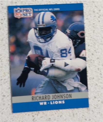 1990 Pro Set #100 Richard Johnson — front