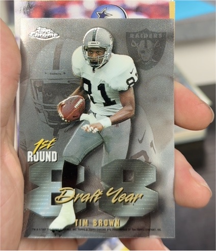 1997 Topps Chrome Draft Year #DR8 Tim Brown — front