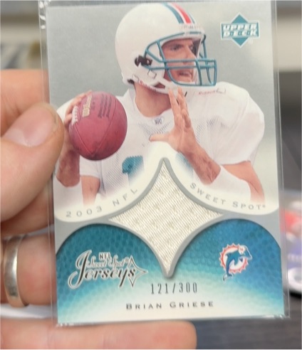 2003 Upper Deck Sweet Spot Jerseys #JC-BG Brian Griese — front