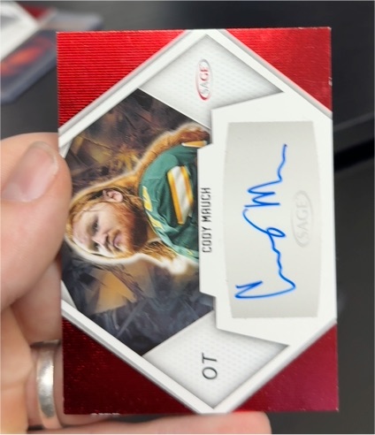 2023 Sage High Series - Autographs Cody Mauch #A-CM3 — front