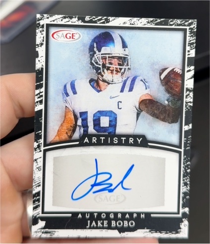 2022 Sage Artistry Autograph Jake Bobo — front