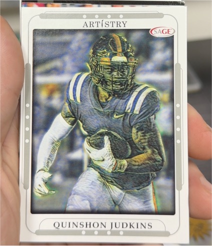 2023 SAGE Artistry #103 Quinshon Judkins — front