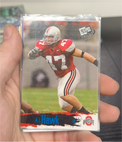 2006 Press Pass #43 A.J. Hawk — front