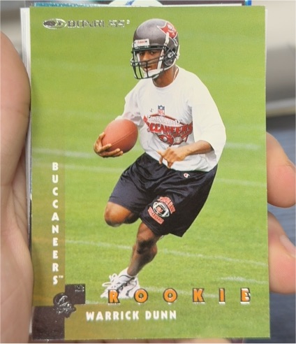 1997 Donruss #196 Warrick Dunn Rookie Card — front
