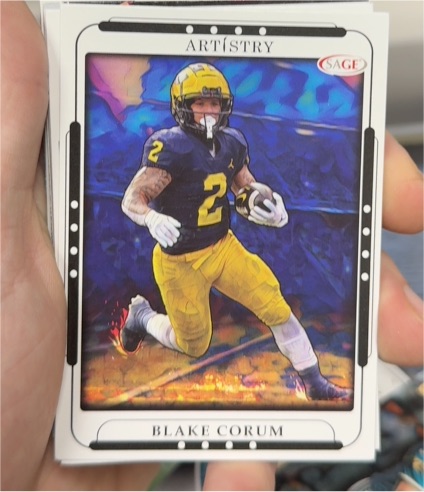 2023 Sage Artistry #10 Blake Corum — front
