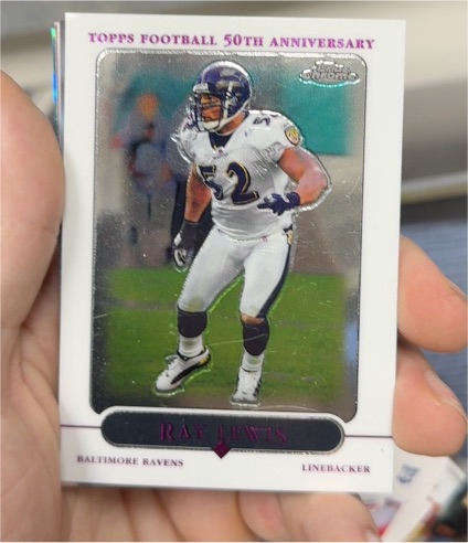 2005 Topps Chrome #33 Ray Lewis — front