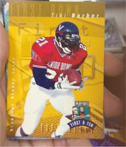 1997 Playoff First & Ten #6 Tiki Barber — front