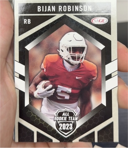 2023 SAGE High Series All Rookie Team #RT-177 Bijan Robinson — front