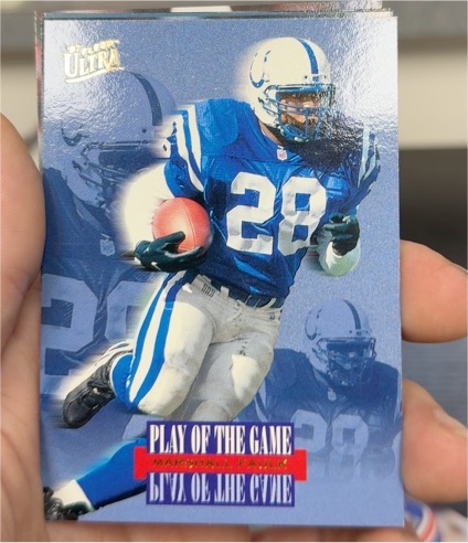1997 Fleer Ultra Play of the Game #5 Marshall Faulk — front