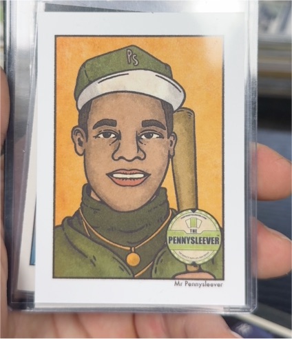Mr Pennysleever Baseball Card — front