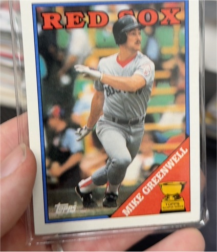 1988 Topps #493 Mike Greenwell Boston Red Sox — front