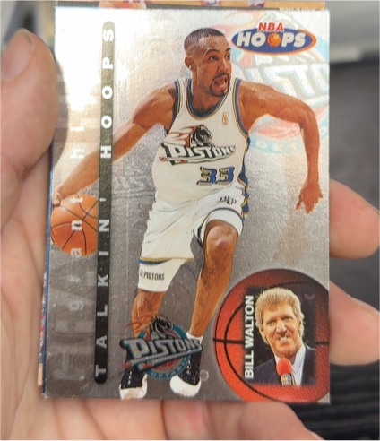 1997-98 NBA Hoops Talkin' Hoops #8 Grant Hill — front