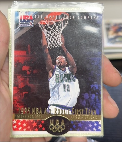 1996 Upper Deck USA Die-Cut #34 Glenn Robinson — front