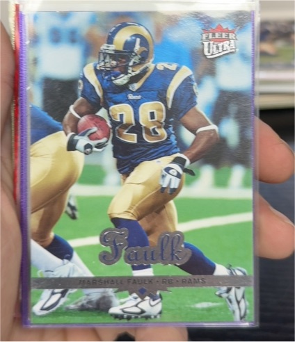 1995 Fleer Ultra Marshall Faulk #not visible — front