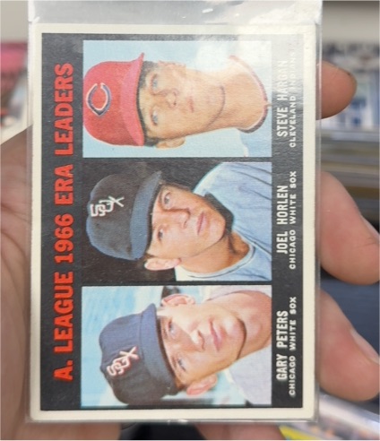 1967 Topps #233 AL ERA Leaders Gary Peters, Joel Horlen, Steve Hargan — front