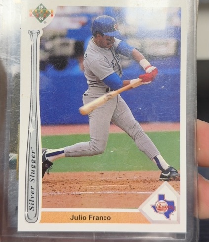 1991 Upper Deck Silver Sluggers #SS1 Julio Franco — front