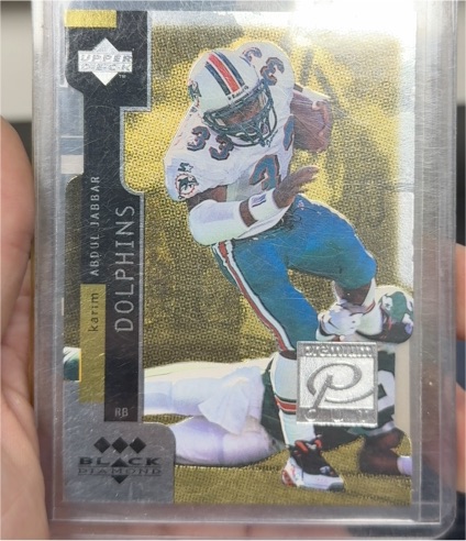 1998 Upper Deck Black Diamond Premium Cut #PC1 Karim Abdul-Jabbar — front