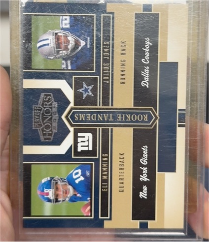 2004 Playoff Honors Rookie Tandem #RT-1 Eli Manning Julius Jones — front