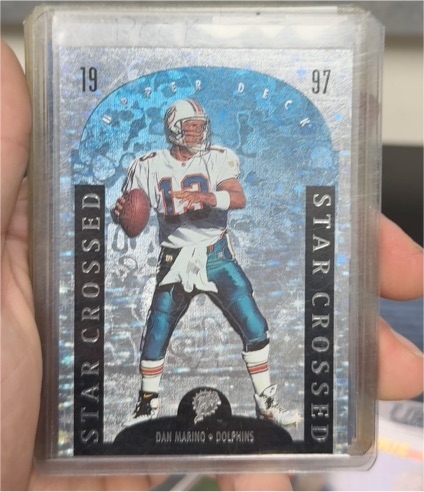 1997 Upper Deck Star Crossed #SC1 Dan Marino — front
