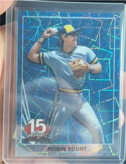 2025 Leaf 15th NSCC National 1990 Robin Yount Silver Lazer — front