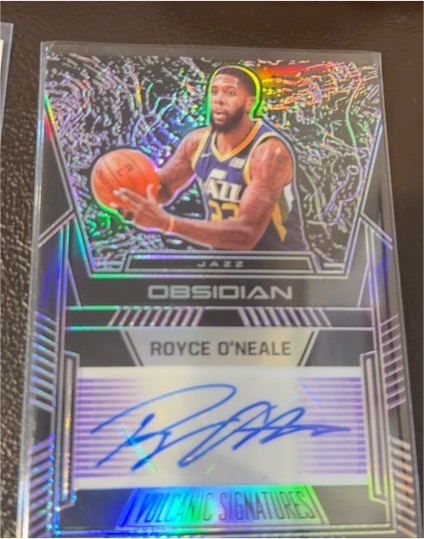 2019-20 Panini Obsidian Volcanic Signatures #VS-RON Royce O'Neale — front