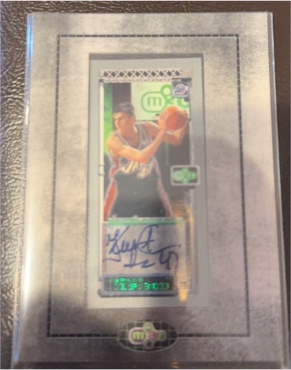 2003-04 Topps Rookie Matrix Mini Autograph #MA-LW Luke Walton — front