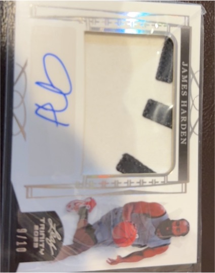 2022 Leaf Trinity #PA-JH1 James Harden Patch Autograph — front