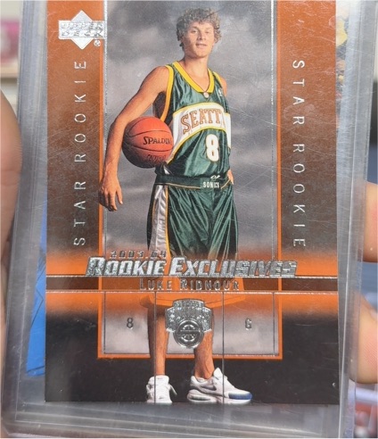 2003-04 Upper Deck Rookie Exclusives #10 Luke Ridnour — front