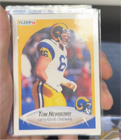 1990 Fleer #43 Tom Newberry — front