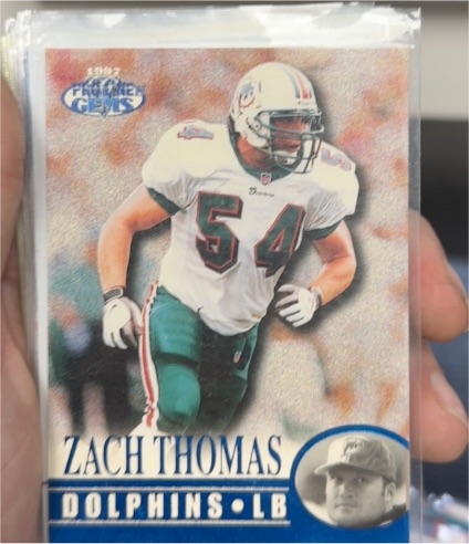 1997 Pro Line Gems #54 Zach Thomas — front
