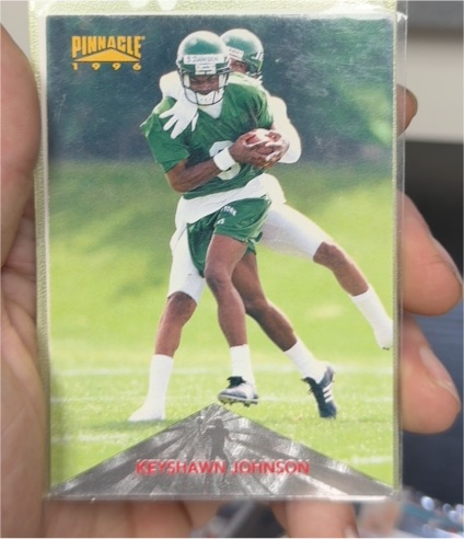 1996 Pinnacle #161 Keyshawn Johnson — front