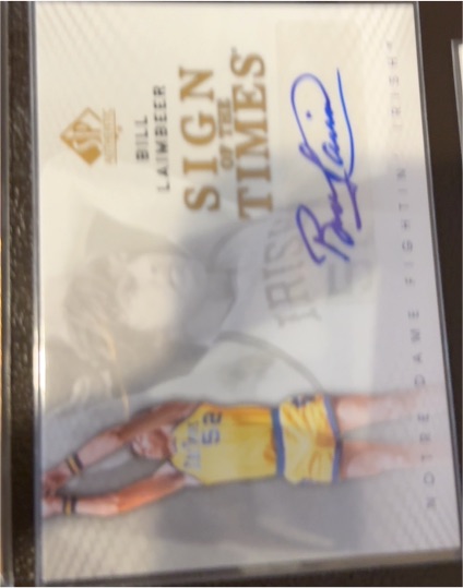 2012-13 SP Authentic Sign of the Times #S-BL Bill Laimbeer — front