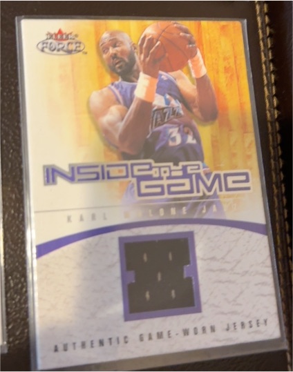 2001 Fleer Force Inside the Game #IG-KM Karl Malone — front