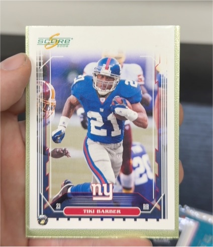 2006 Score #21 Tiki Barber — front