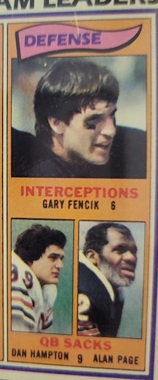 1972 Topps #6 NFC Receiving Leaders Gary Fencik — front